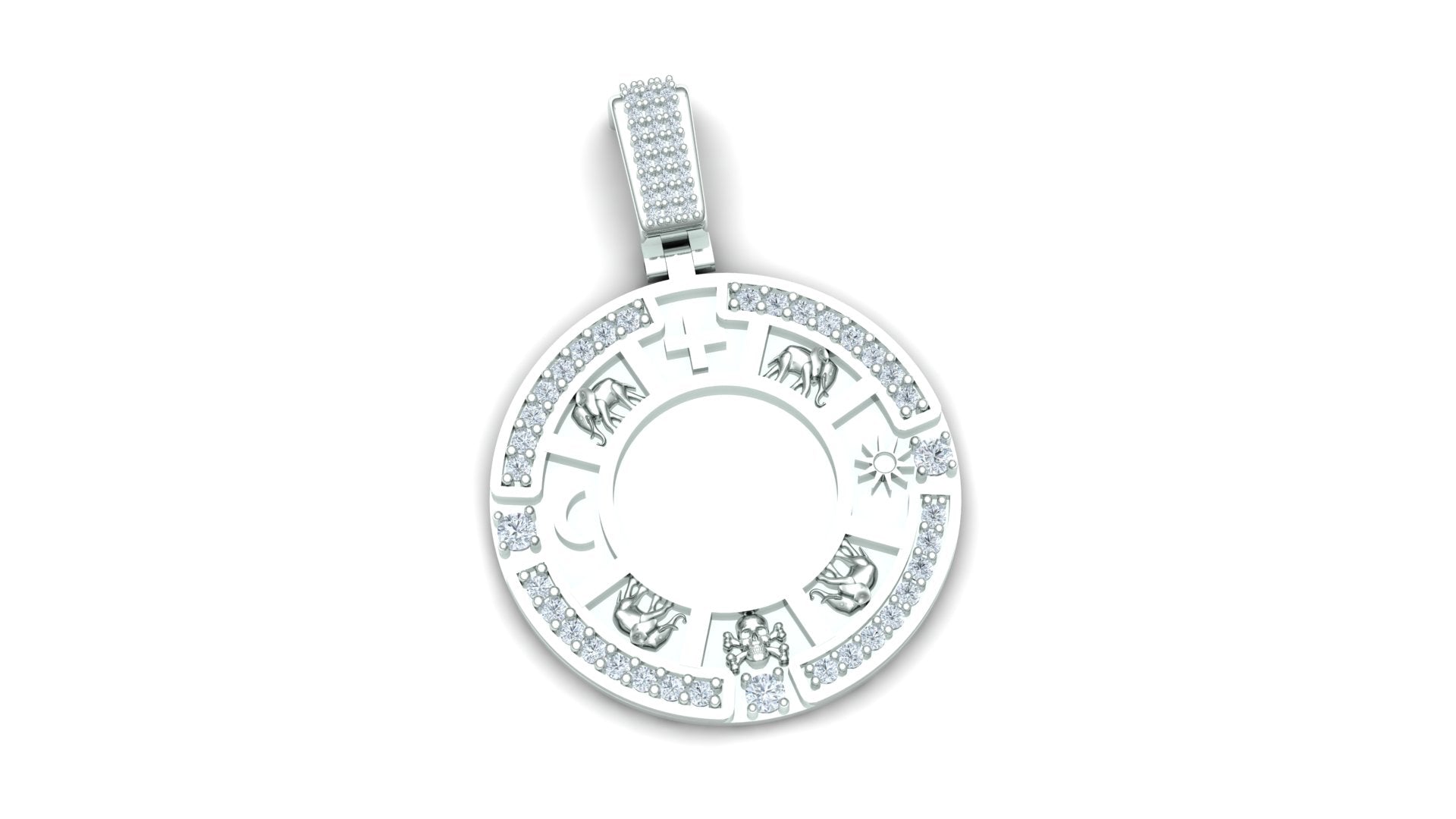 Abacua Sign Diamond Pendant