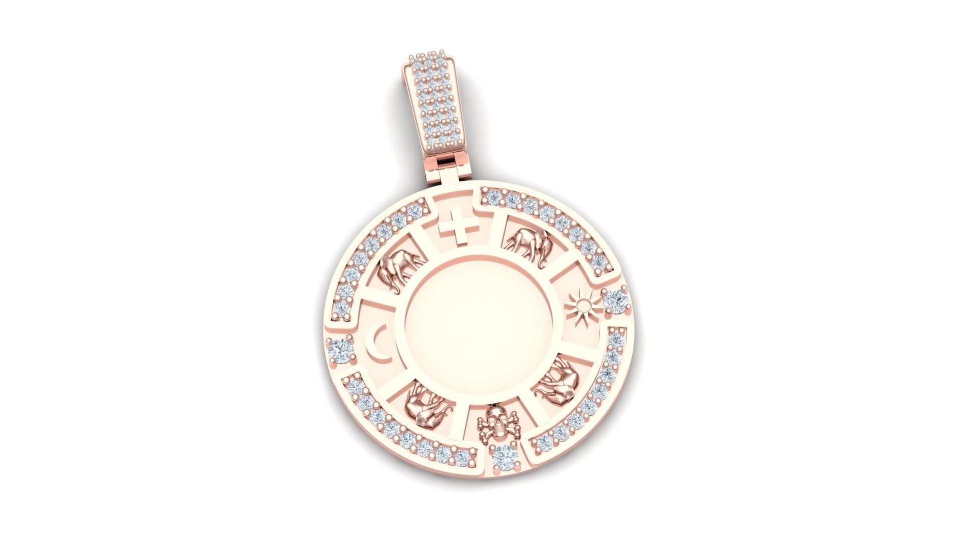 Abacua Sign Diamond Pendant