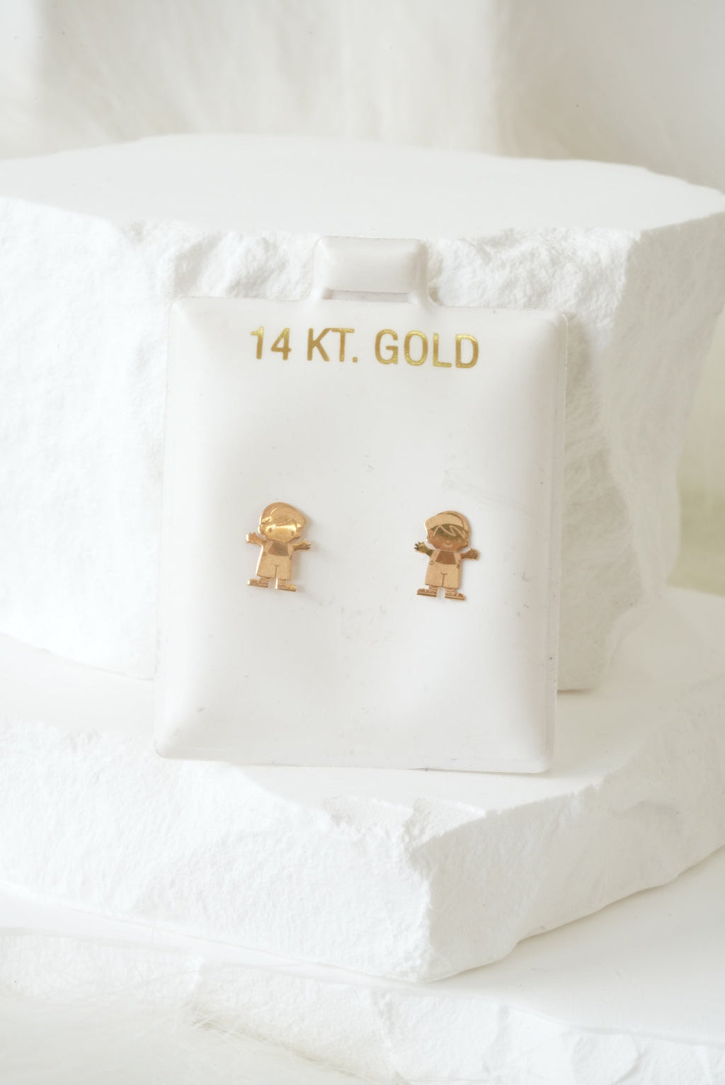 14k Baby Earrings - Little Boy