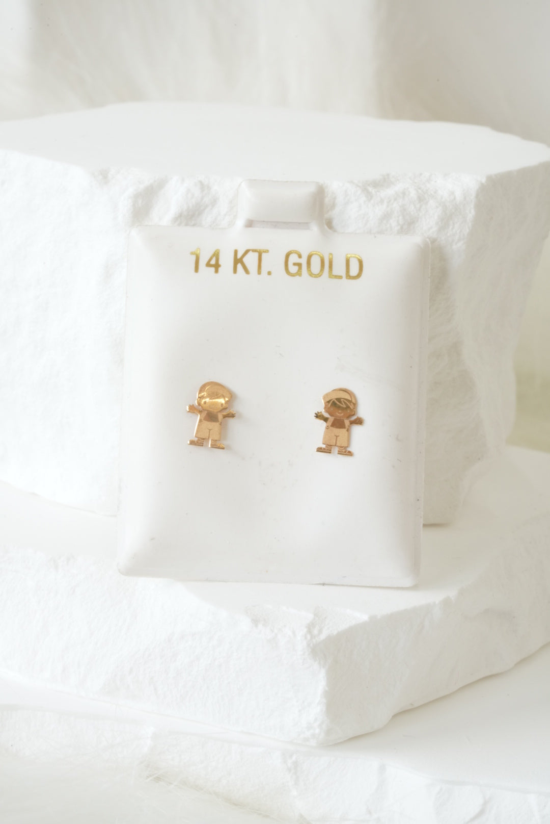 14k Baby Earrings - Little Boy