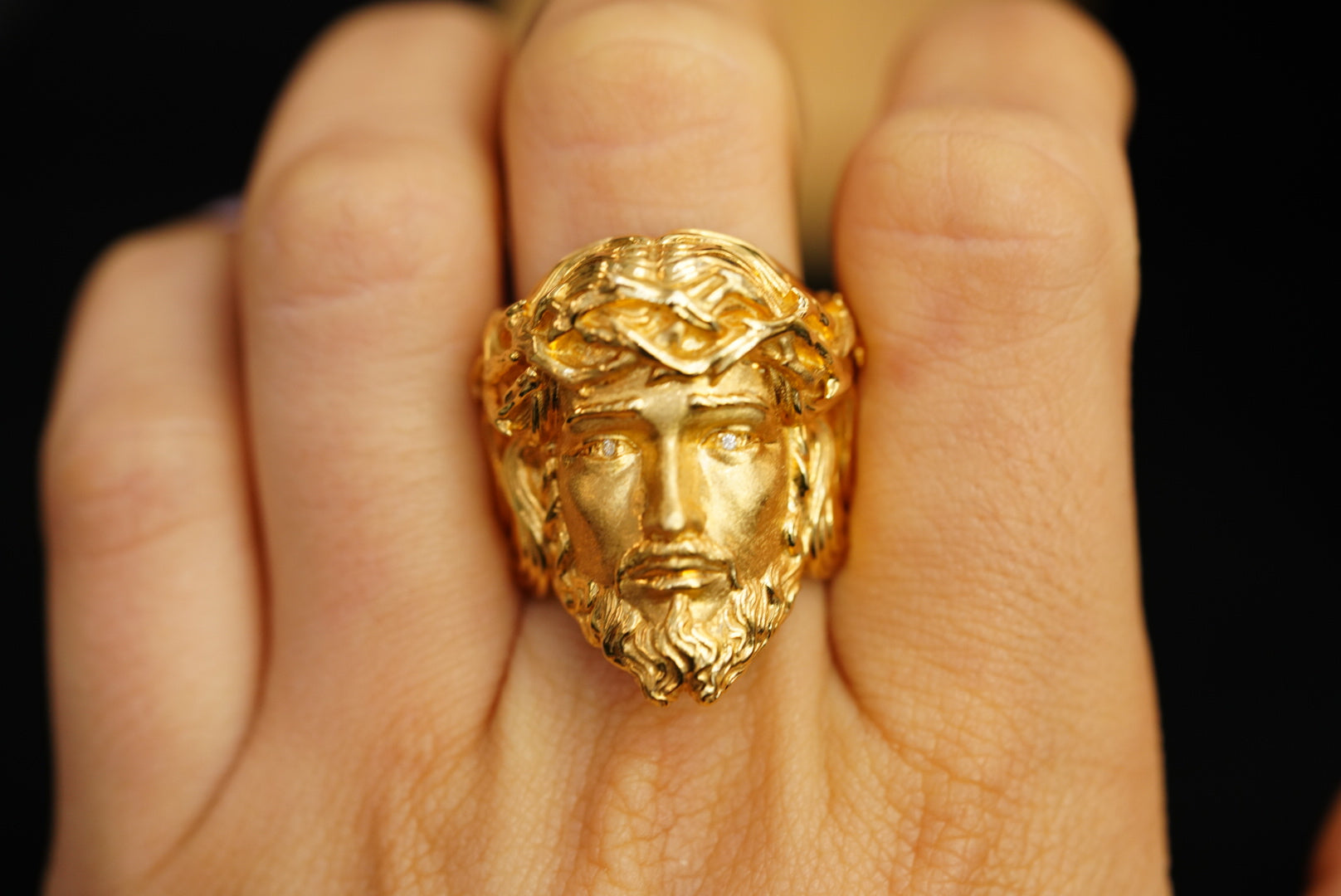 10k Jesus Christ Ring