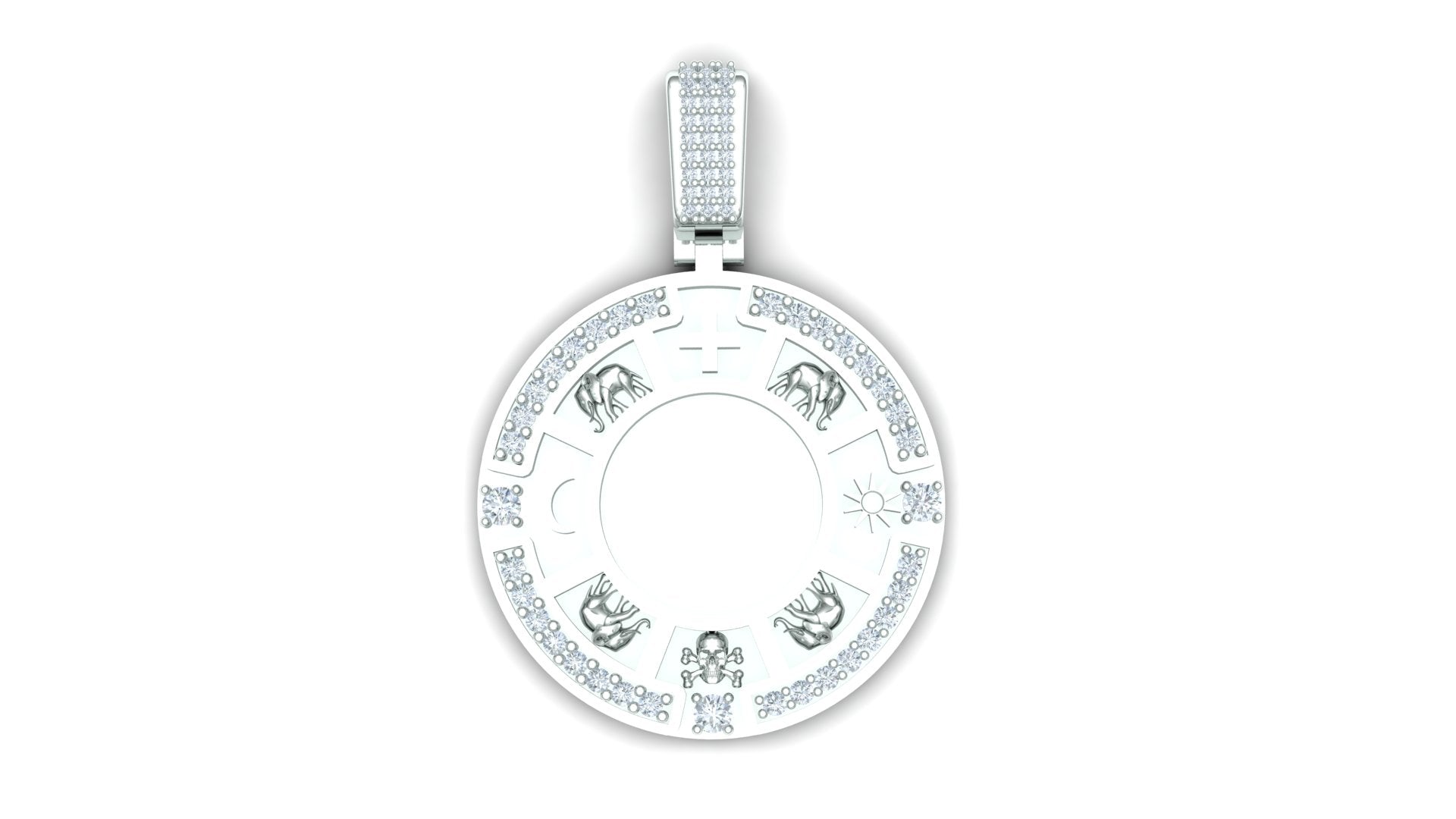 Abacua Sign Diamond Pendant