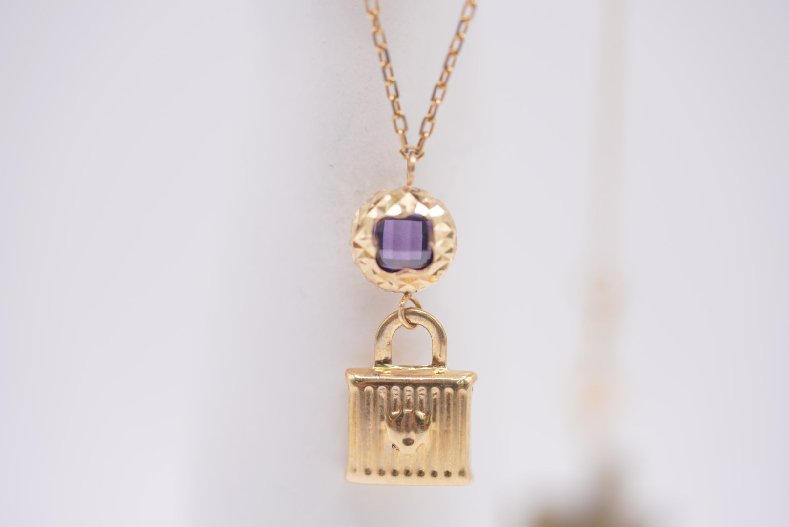 14k Necklace - Lock It