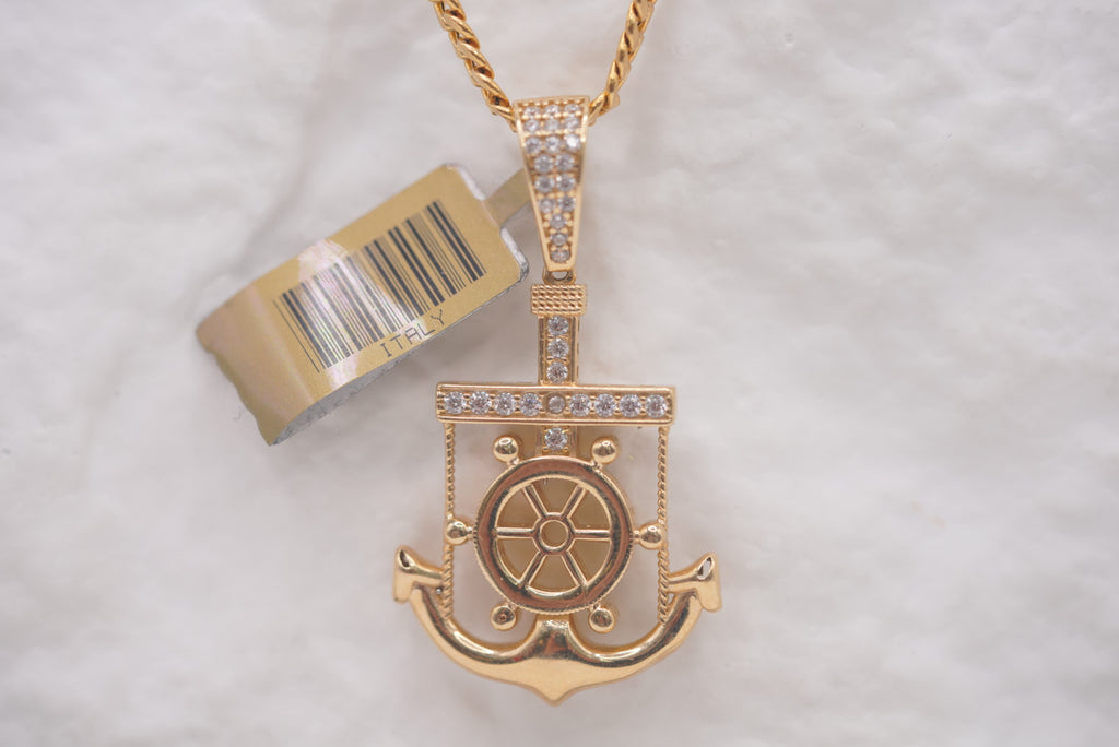 14k Men’s Pendant - Ocean’s Force