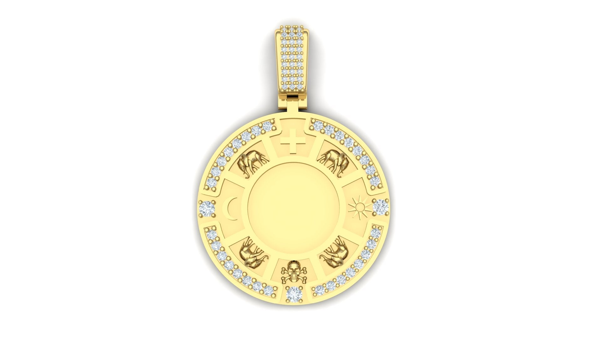 Abacua Sign Diamond Pendant