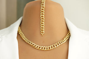 14k Double Bonded Necklace