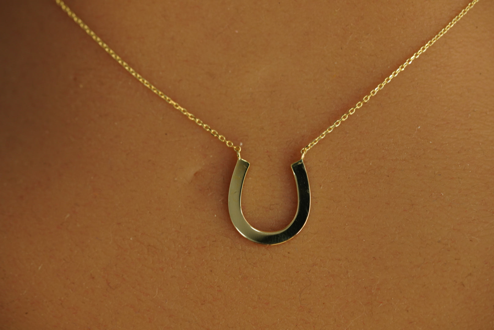 14k Buckle Necklace