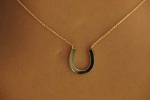 14k Buckle Necklace