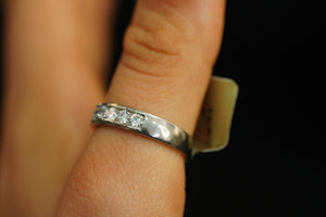 14k White Gold Trio Ring Set