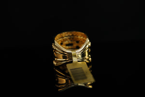 14k Thick Design Ring