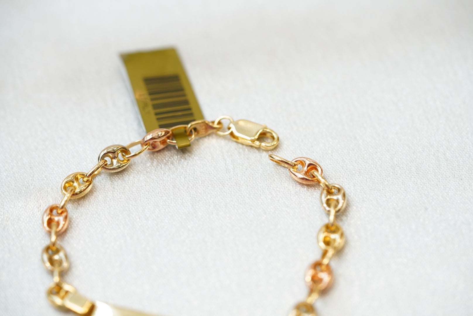 14k Mariner Baby Bracelet - Three Gold Style