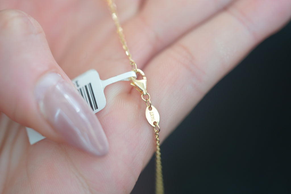 14k Women’s Necklace - Open Hearts