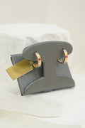 14k Hoops - Red Dot