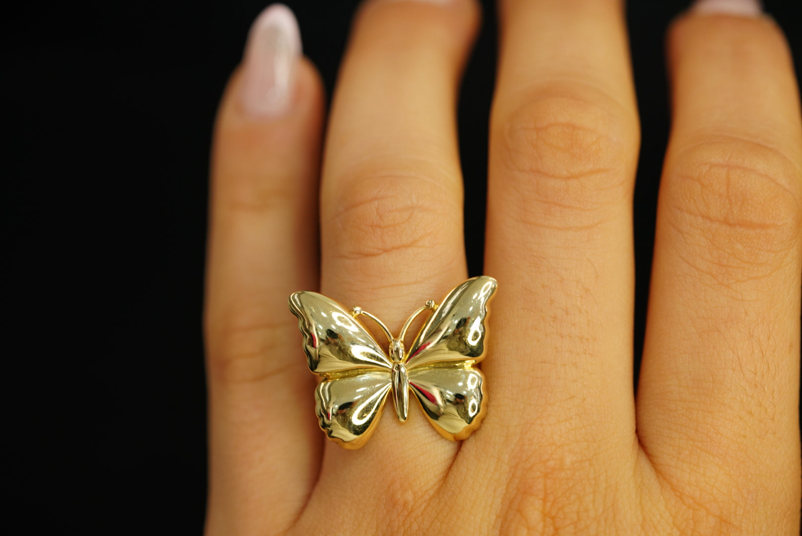 14k Butterfly Ring