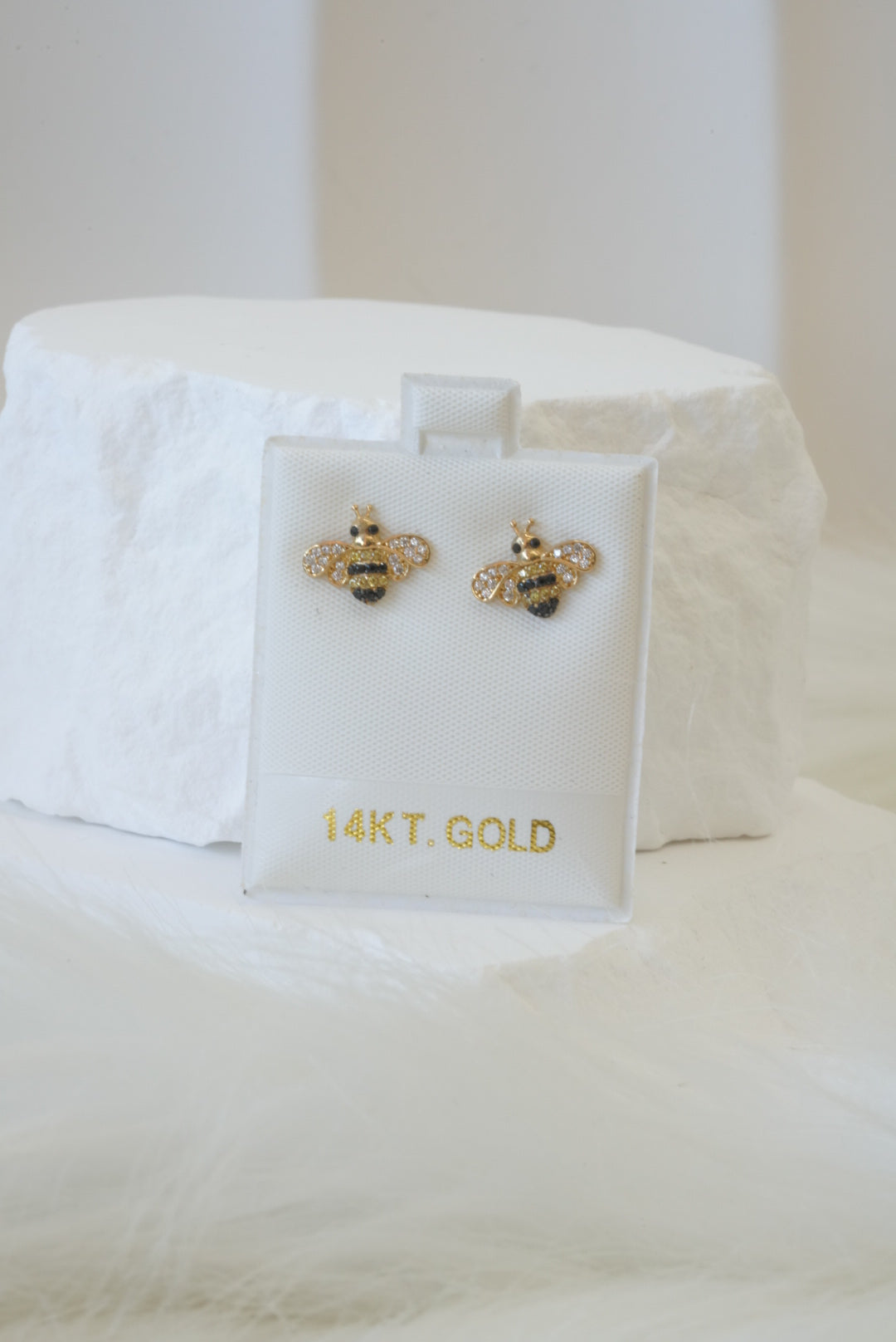 14k Earrings - Honey Bee