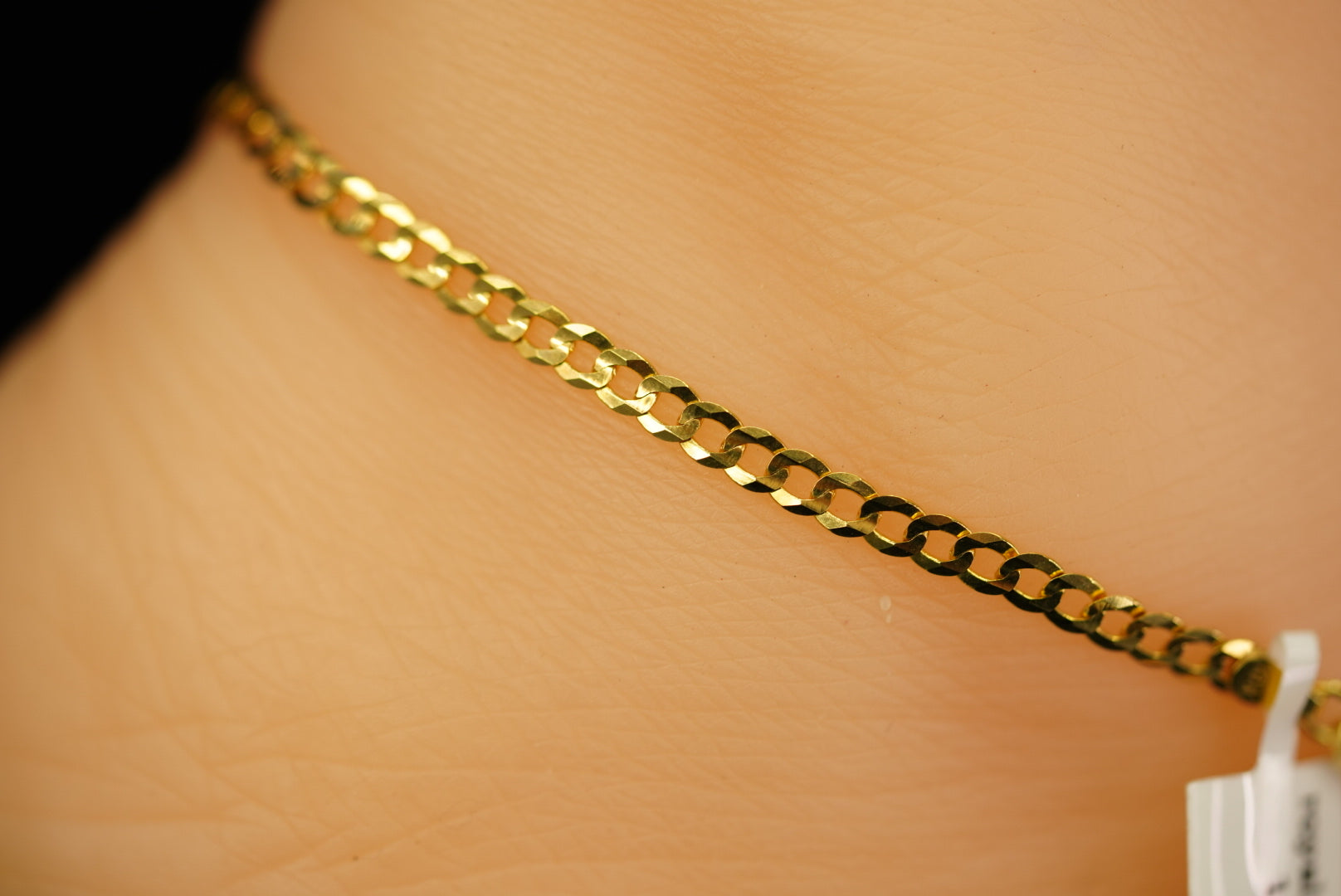 10k Curb Link Anklet