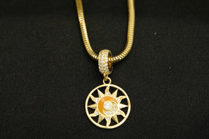 14k Sun Charm