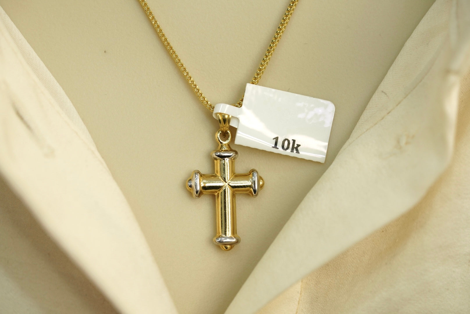 10k Chain with Cross Pendant