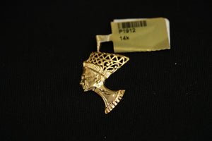 14k Pharaoh Pendant New