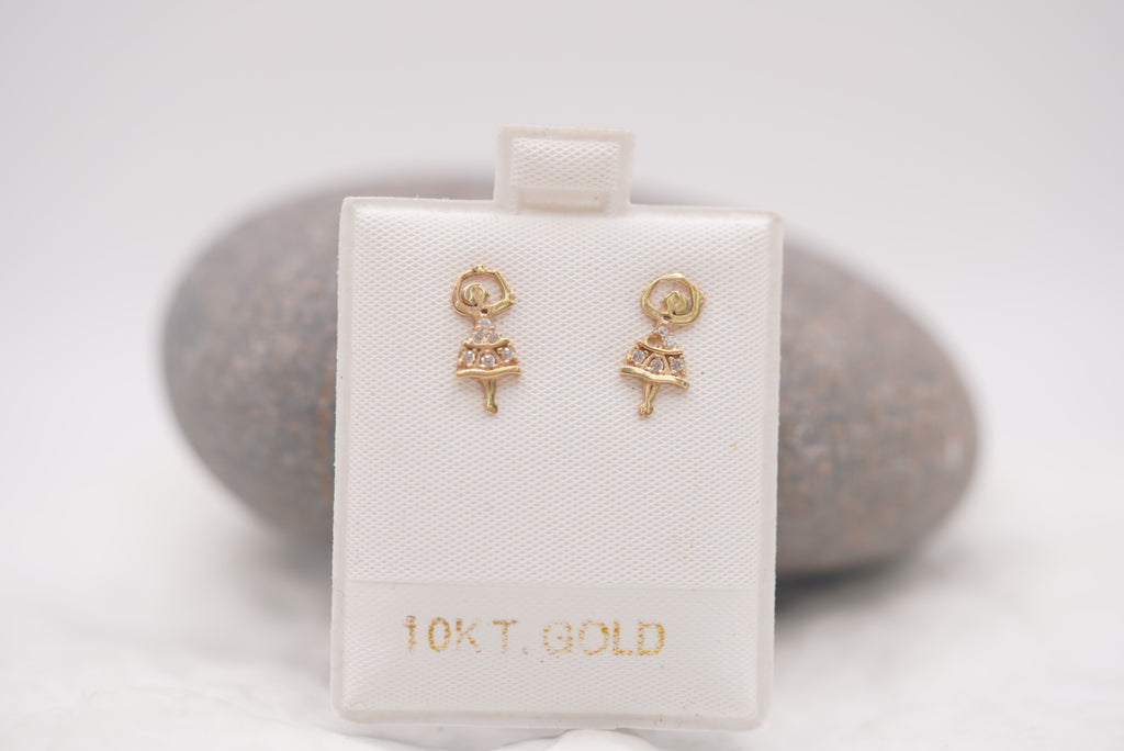 14k Earrings - Ballerina