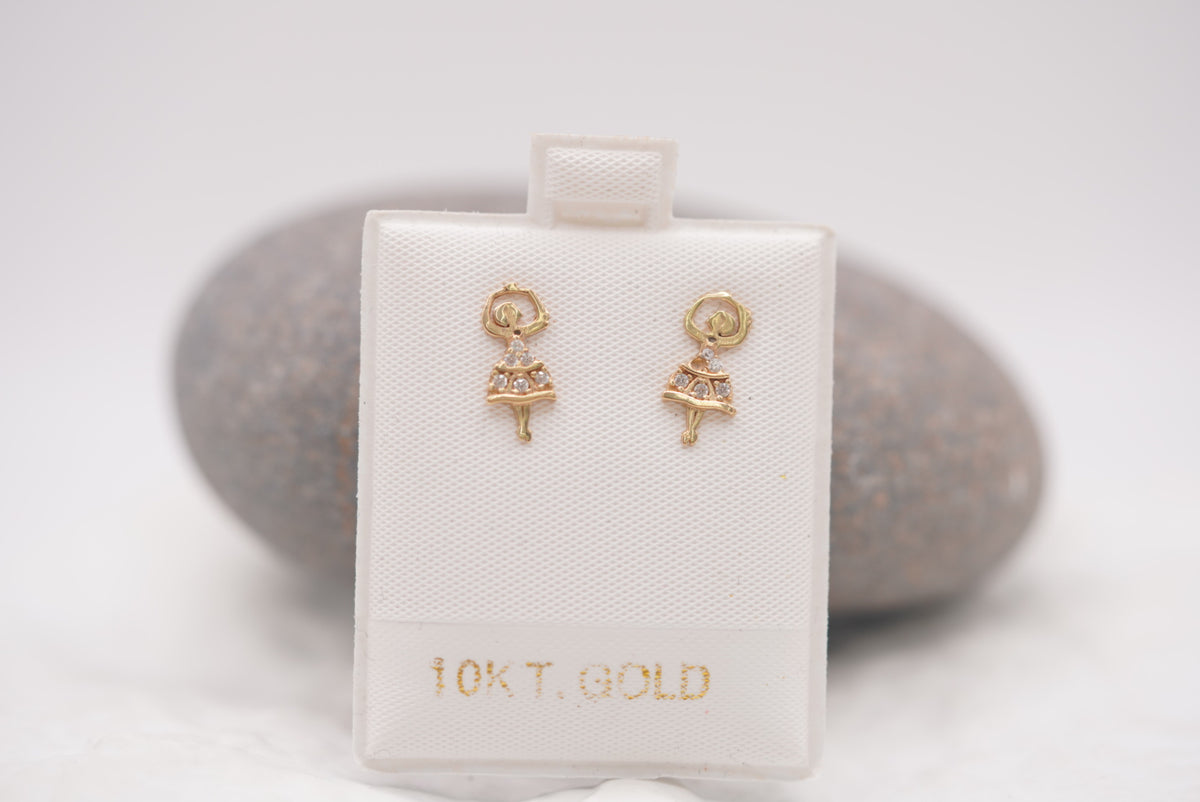 14k Earrings - Ballerina