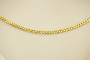 14k 2pcs Set Cuban Link & Curb Chain