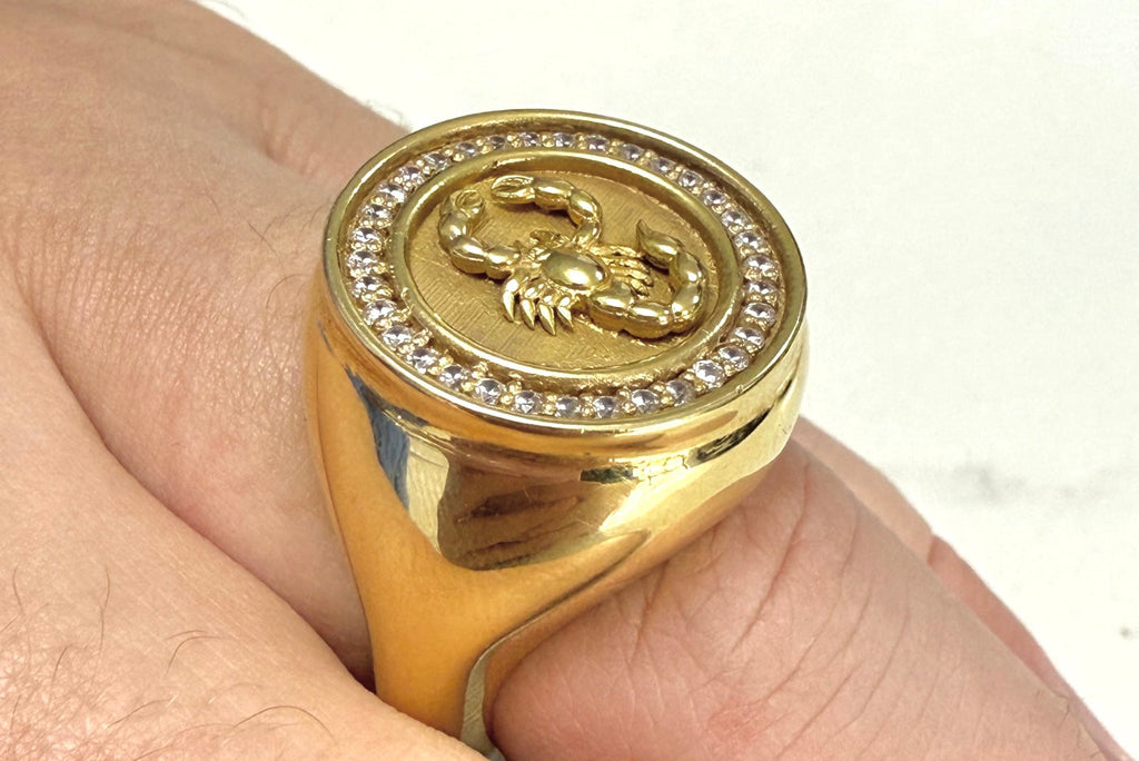 Scorpion Ring - Power Gold