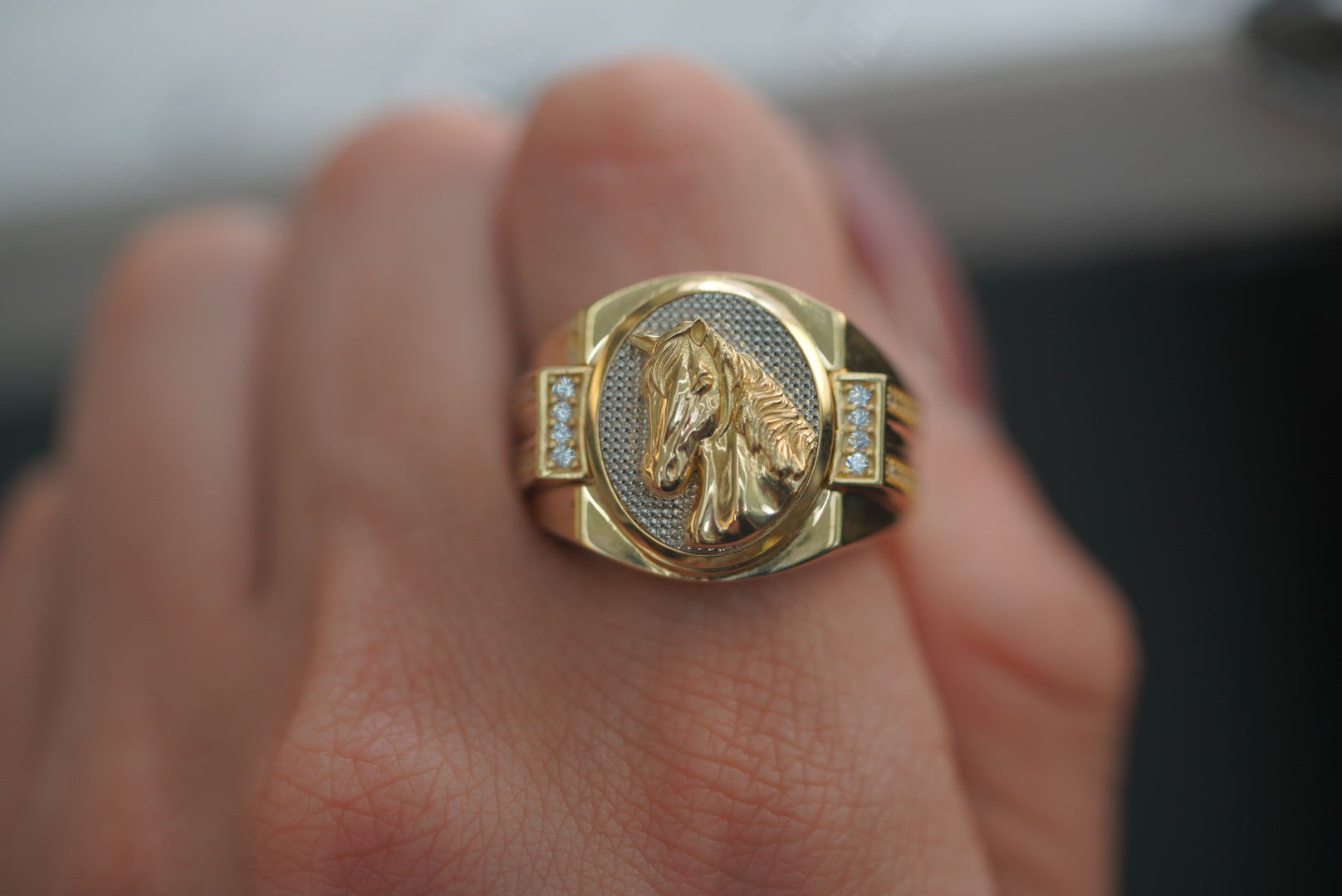 14k Men’s Ring - Horse Power