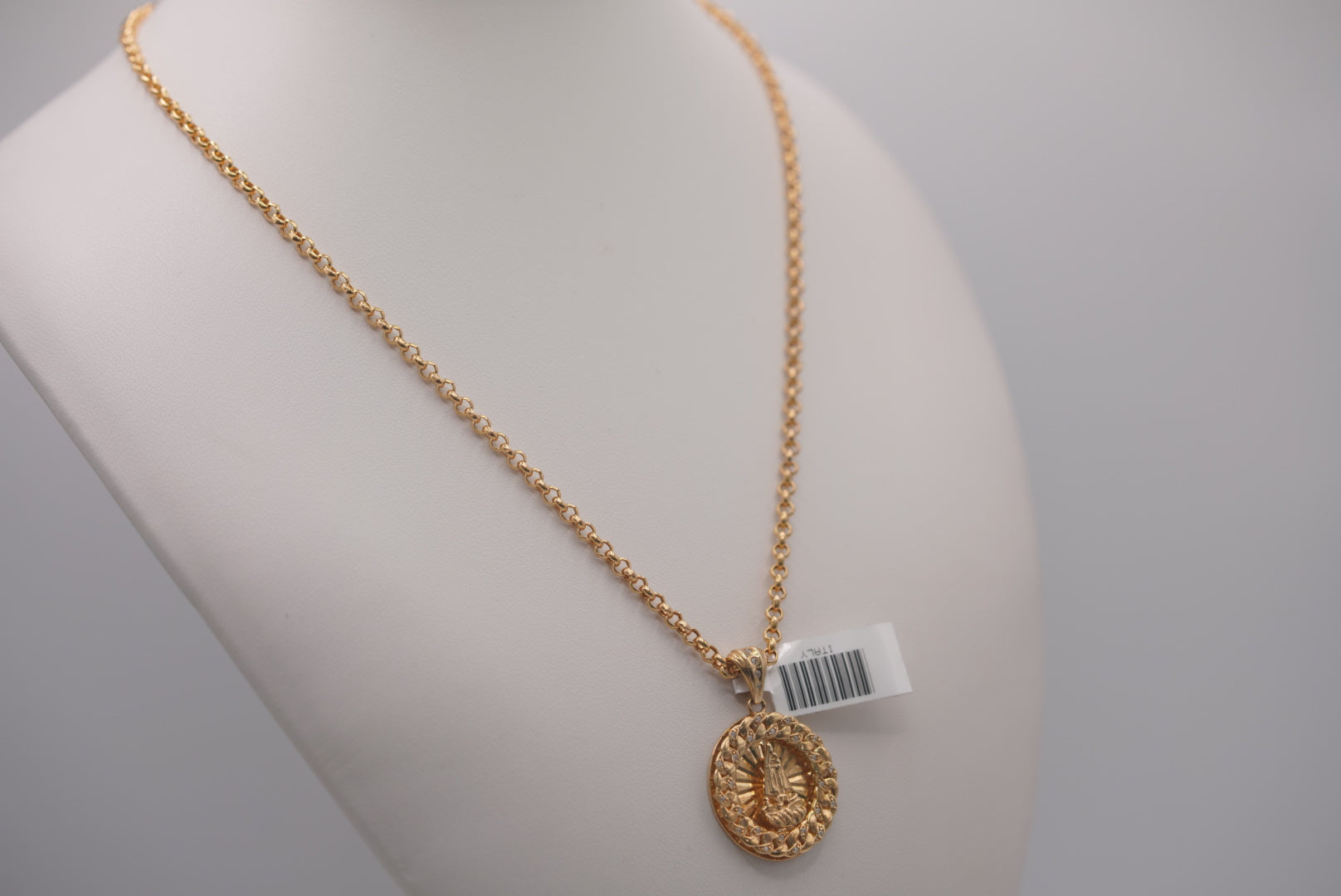 10k Rolo Chain with Pendant - Faithful