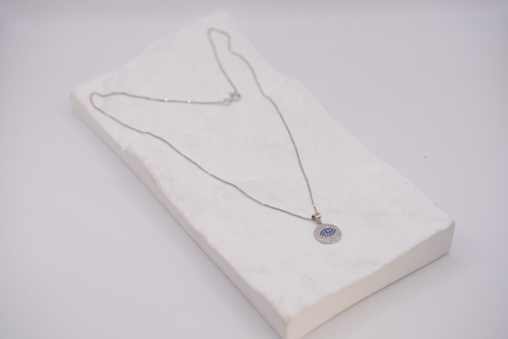 Lucky Eye Silver Necklace - Timeless Protection