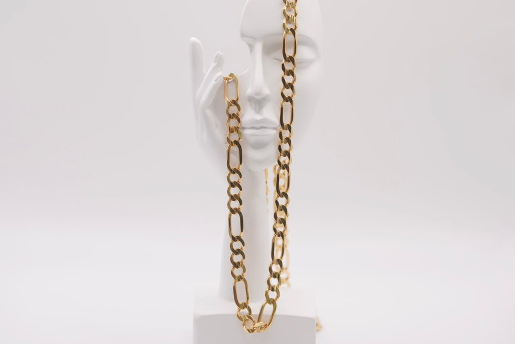 14k Fígaro Chain - Elegant Design