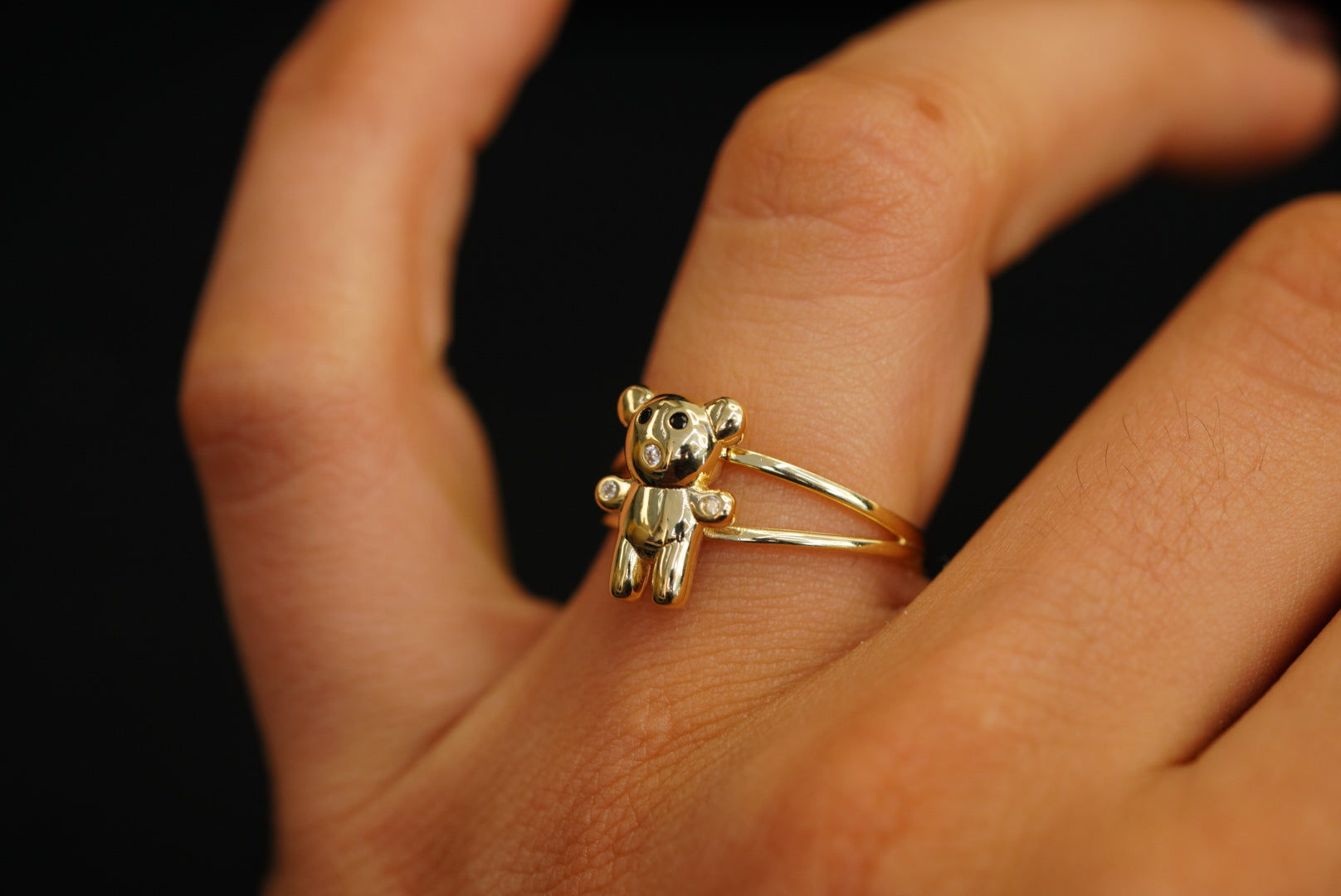 10k Bear Ring New