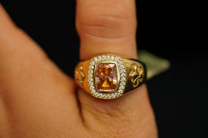 14k Yellow Stone Ring