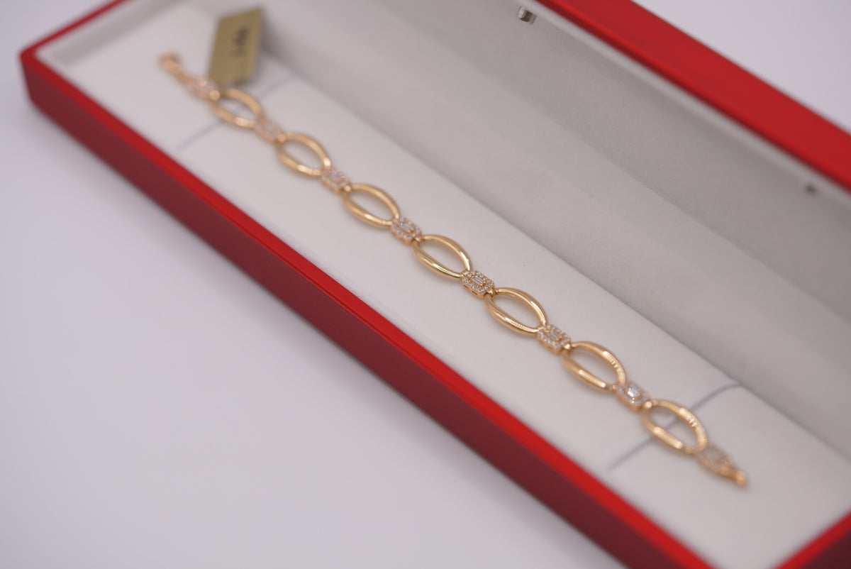 14k Modern Bracelet - Open Shine