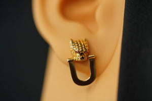 14k Panther Earring