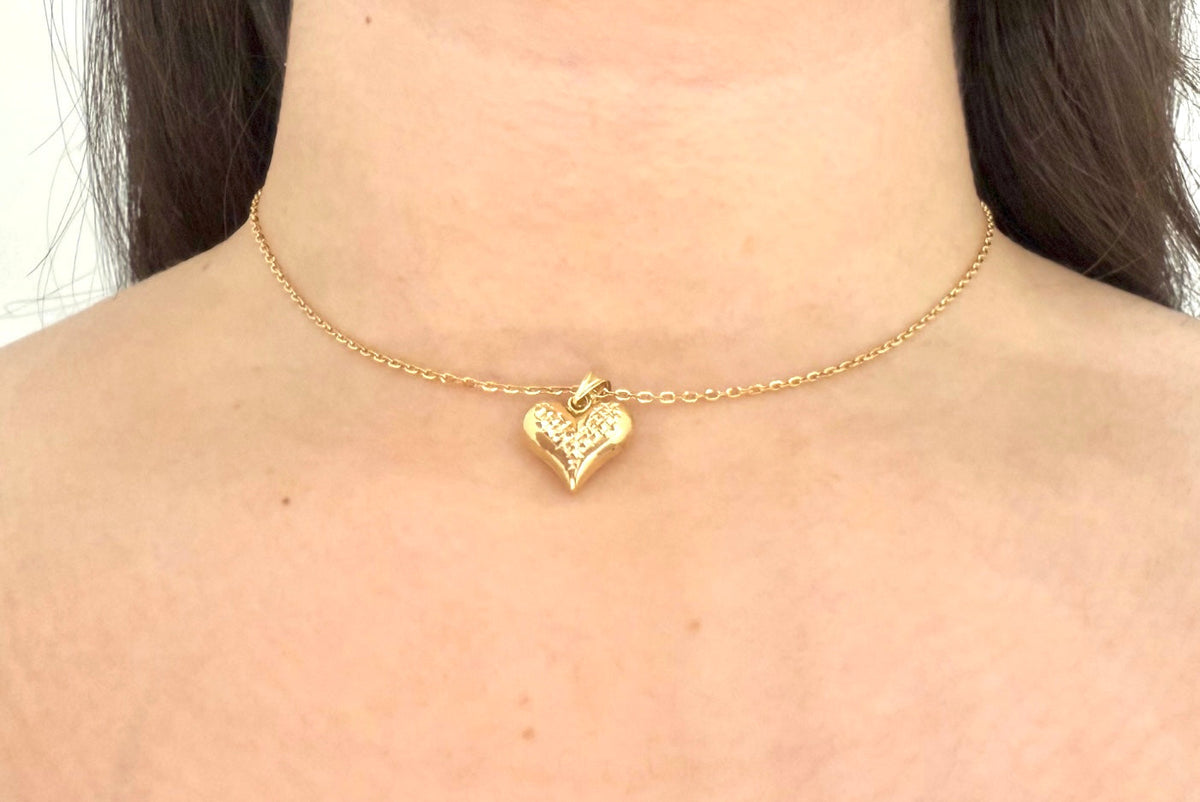 Heart Necklace - Choker Vibes
