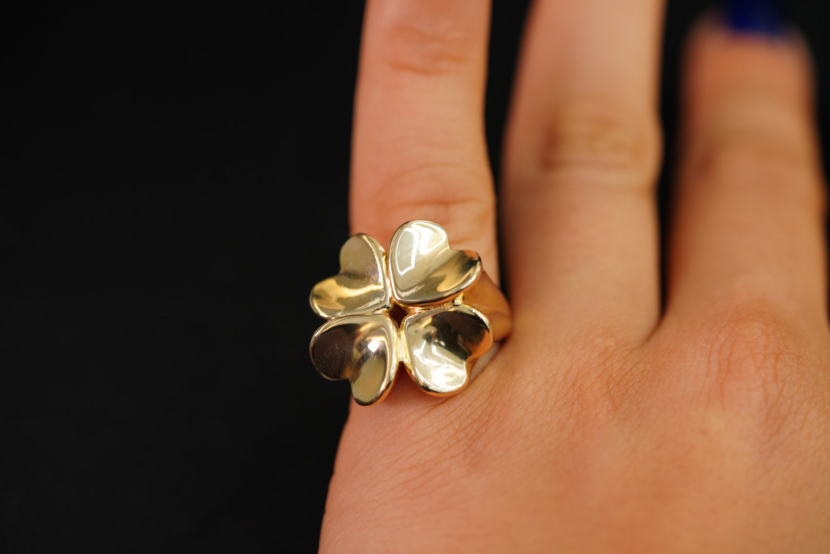 14k Clover Ring