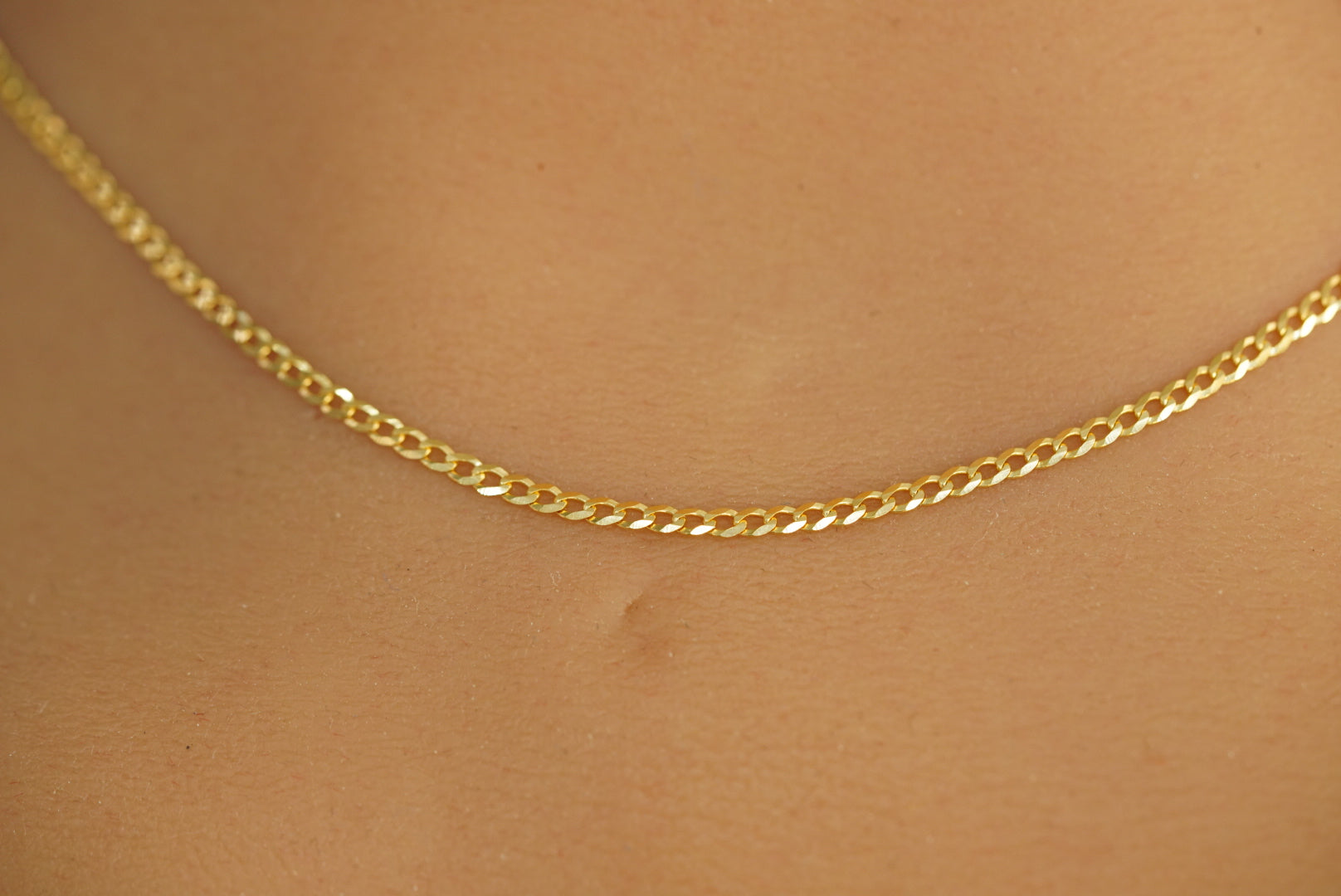 18k Diamond Cut Chain with Heart Pendant