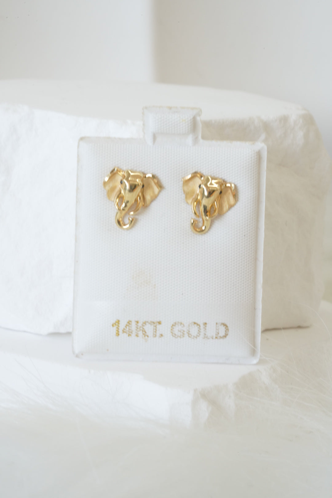 14k Earrings - Elephant Beauty