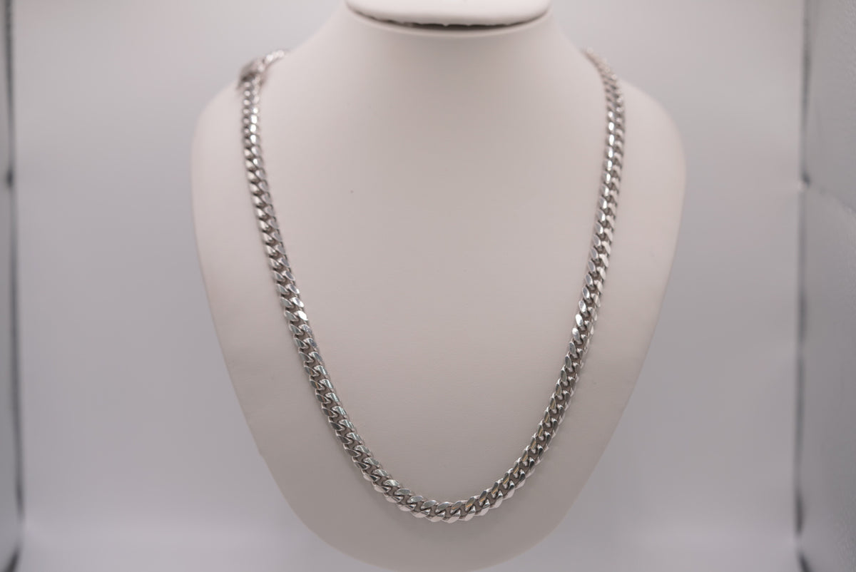 Silver Cuban Link Chain - Classic Style