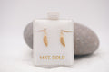 14k Earrings - Delicate Feather