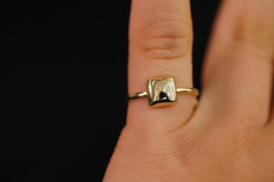 14k Square Ring