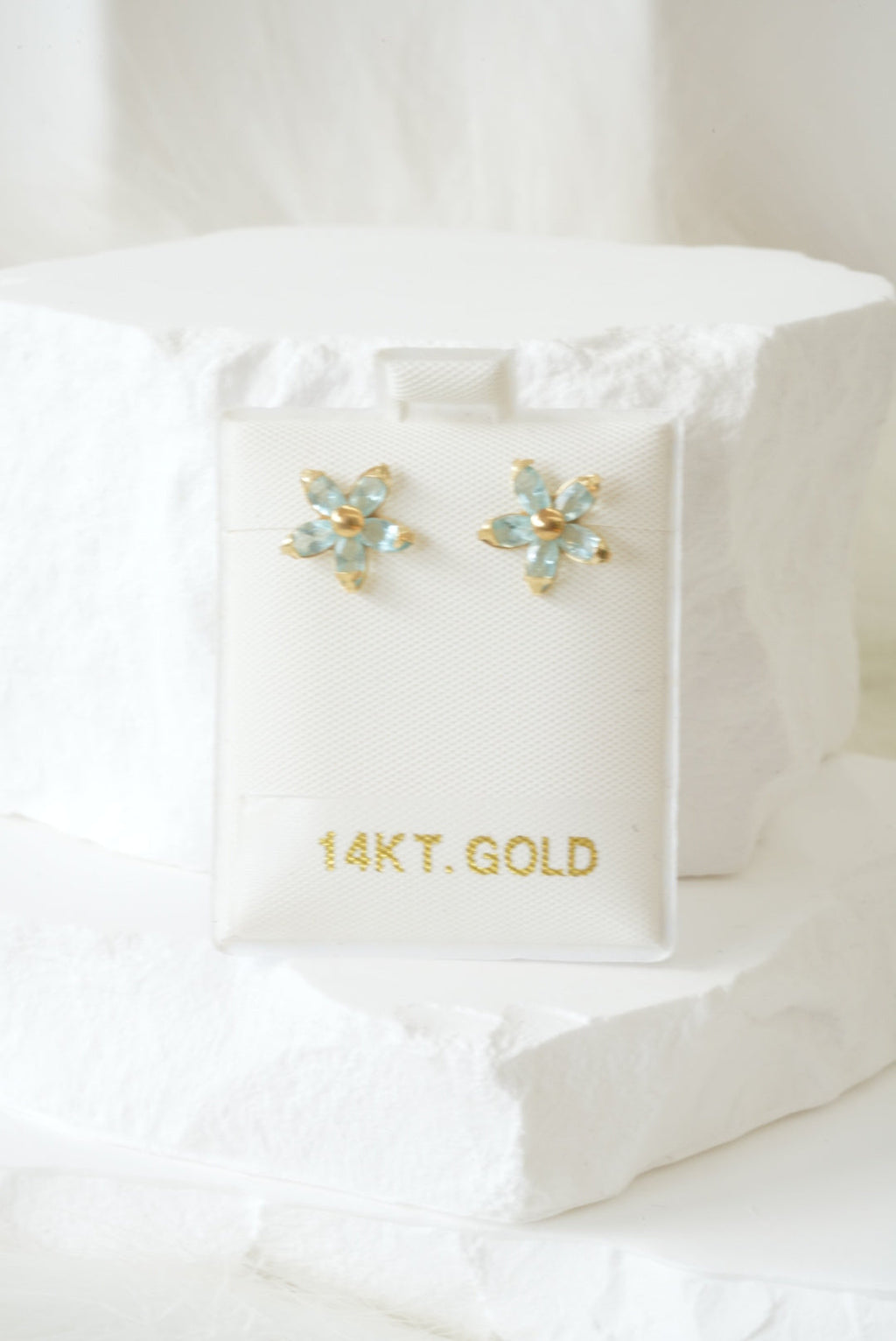 14k Baby Earrings - Sweet Flower
