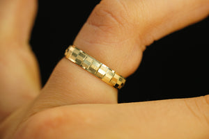 14k Rectangles Design Band Ring