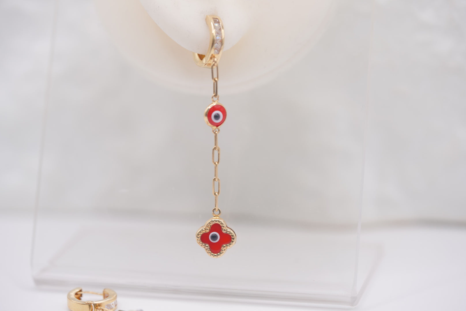 14k Hoop Earrings - Lucky Eyes