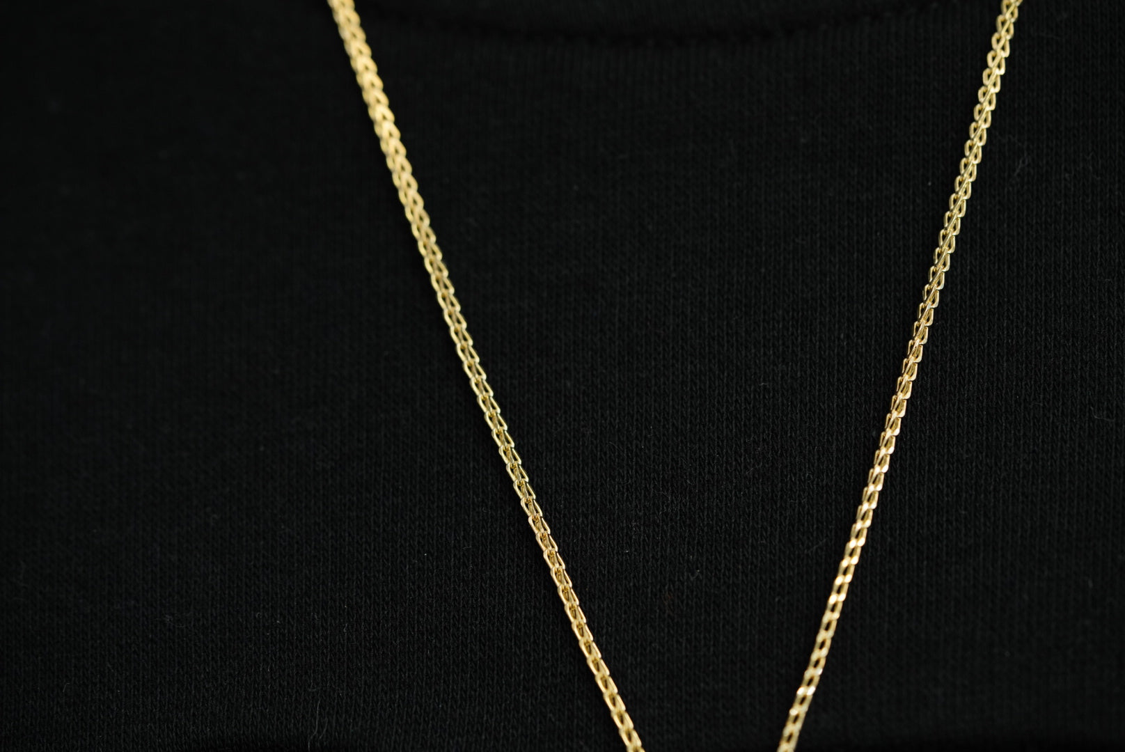 14k Tag Pendant with Chain