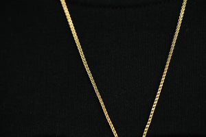 14k Tag Pendant with Chain