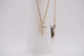 14k Necklace - Shiny Cross