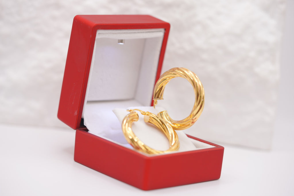 14k Hoop Earrings - Pure Radiance