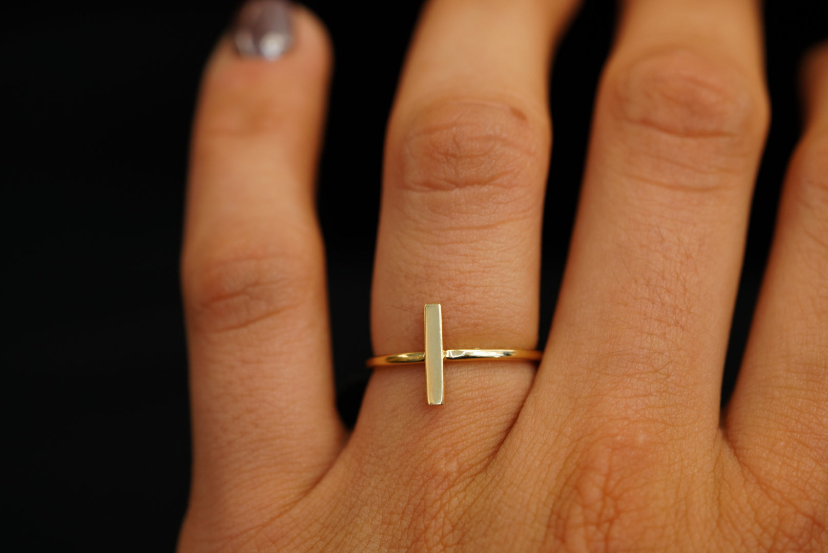 14k Line Ring New